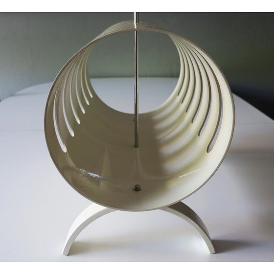 Image 1 of Porte-revues vintage en contreplaqué laqué blanc Opal Möbel, 1970