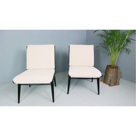 Image 1 of Paire de chaises en bois vintage par Hans Mitzlaff pour Eugen Schmidt Soloform, Allemagne 1953