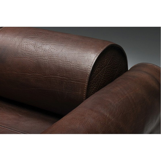 Image 1 of Canapé vintage en cuir de buffle marron par Marzio Cecchi, 1970