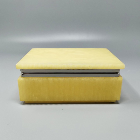 Image 1 of 1960S Gorgeous Alabaster Smoking Set By Romano Bianchi