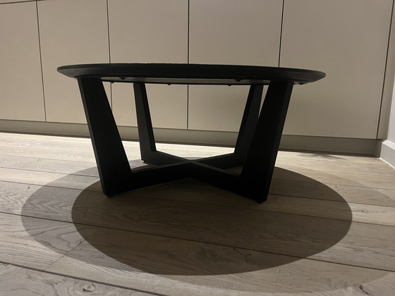 Image 1 of Table basse ronde Placage noir