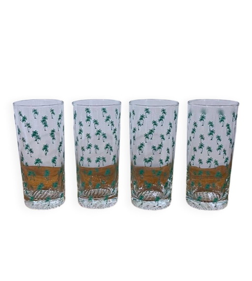 Lot De 4 Verres Vintages