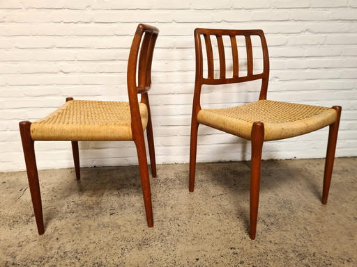 Chaises modèle 83 par Niels Otto Møller pour J. L. Møllers Møbelfabrik