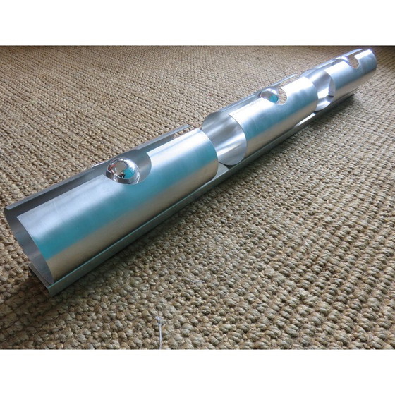 Image 1 of Applique vintage Space Age en aluminium brossé, France 1970