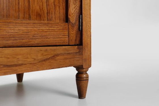 Image 1 of Table de chevet Art Déco avec plateau en pierre bleue, 1920S