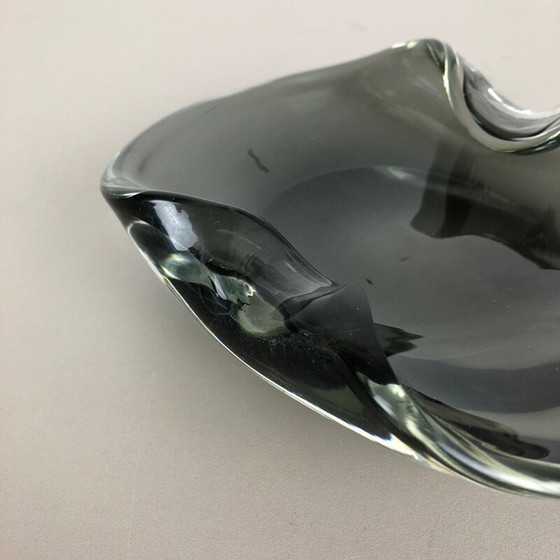Image 1 of Vintage New Old Stock Murano Glass Shell Bowl Antonio da Ros Cenedese Italy 1960s