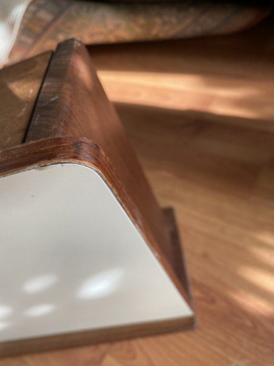 Image 1 of Mid Century Vanity Wall Cabinet Flottant Avec Miroir