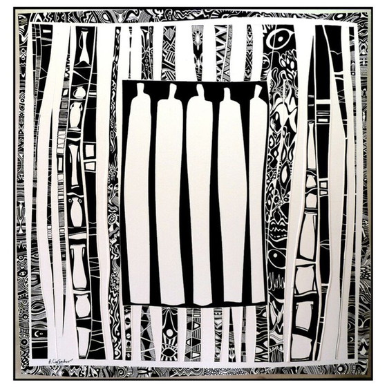 Image 1 of Peinture ancienne "Les Géants" par Alain Carpentier