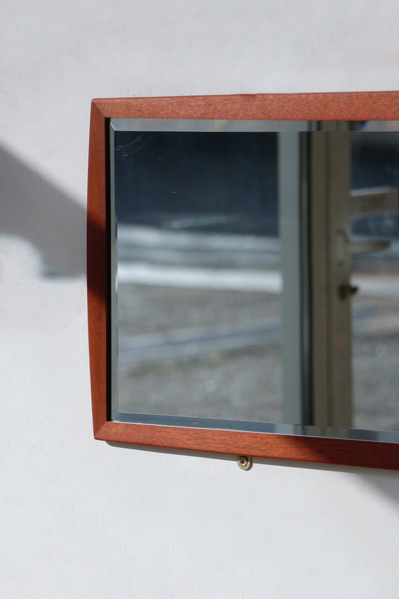 Image 1 of Miroir Rectangulaire En Teck - Style Scandinave - 4.9