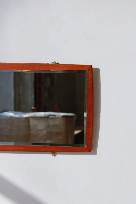 Image 1 of Miroir Rectangulaire En Teck - Style Scandinave - 4.9