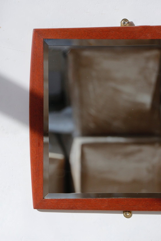 Image 1 of Miroir Rectangulaire En Teck - Style Scandinave - 4.9