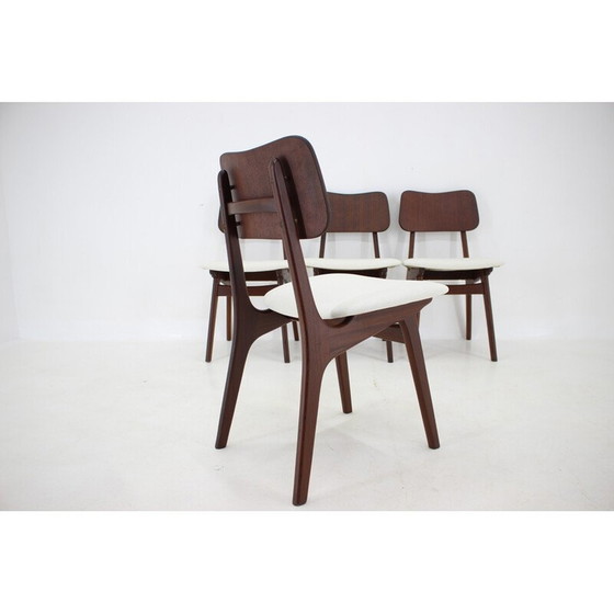 Image 1 of Ensemble de 4 chaises de salle à manger vintage en teck modèle 74 par Ib Kofod-Larsen, Danemark années 1960