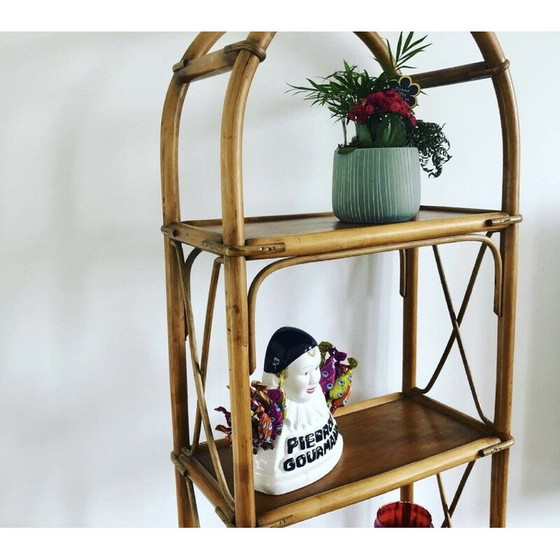 Image 1 of Etagère vintage en rotin