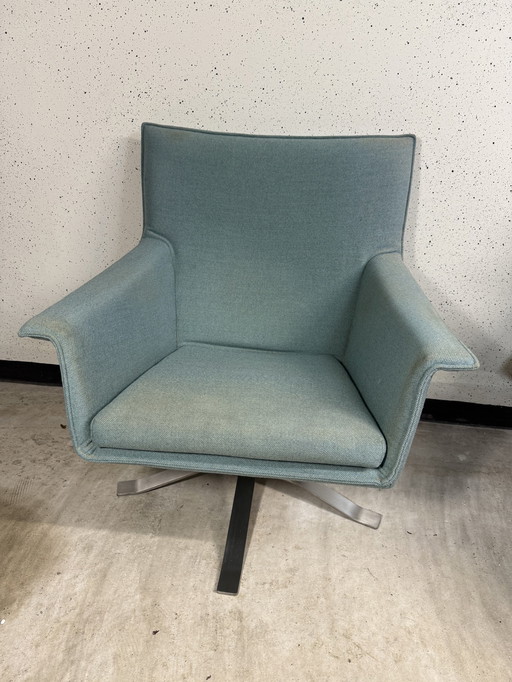 Design On Stock Fauteuil Djenne Tissu bleu clair