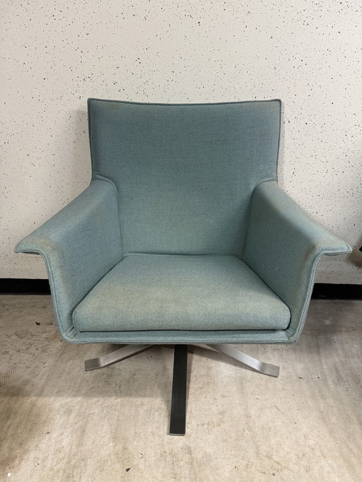 Design On Stock Fauteuil Djenne Tissu bleu clair