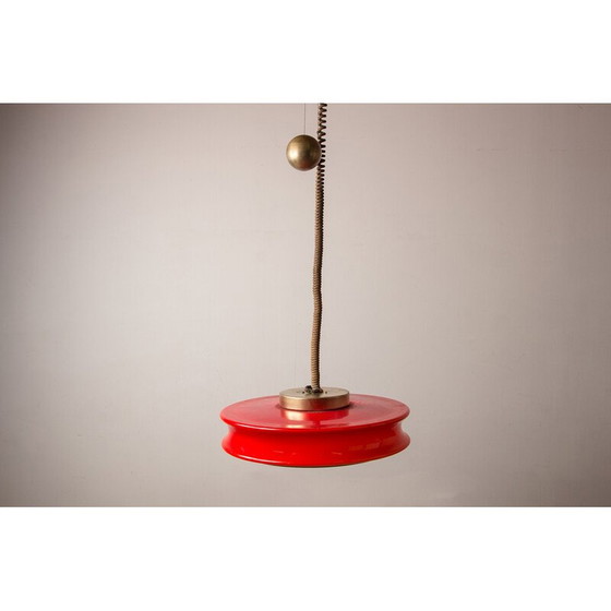 Image 1 of Lampe suspendue Orion en verre et laiton par Schwarz et Staff Leuchten pour Staff Leuchten, Allemagne 1965