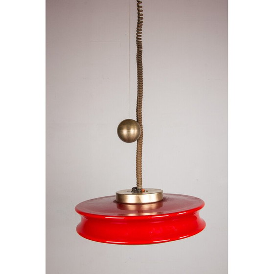 Image 1 of Lampe suspendue Orion en verre et laiton par Schwarz et Staff Leuchten pour Staff Leuchten, Allemagne 1965