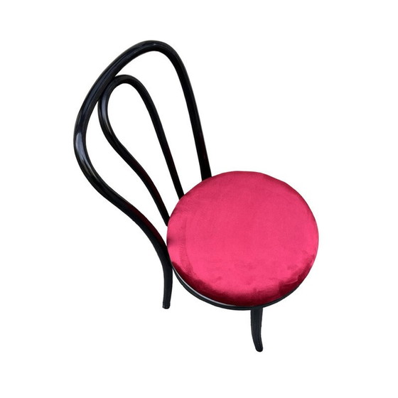 Image 1 of Chaises vintage en bois de hêtre et tissu par Michael Thonet pour Ton, Pologne 1970