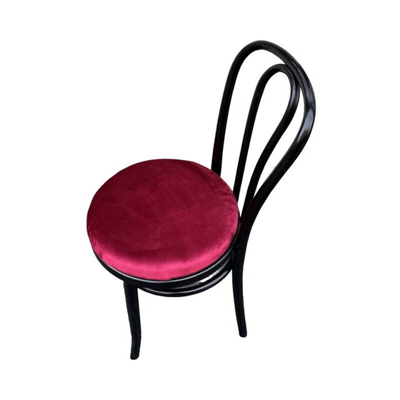 Image 1 of Chaises vintage en bois de hêtre et tissu par Michael Thonet pour Ton, Pologne 1970