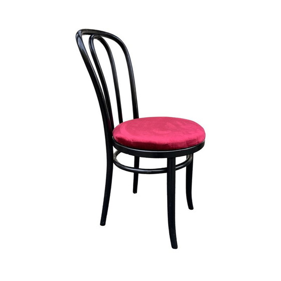 Image 1 of Chaises vintage en bois de hêtre et tissu par Michael Thonet pour Ton, Pologne 1970