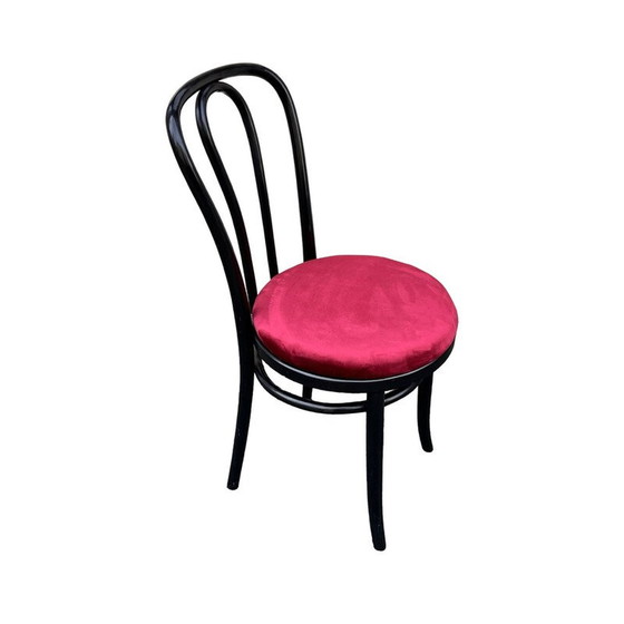 Image 1 of Chaises vintage en bois de hêtre et tissu par Michael Thonet pour Ton, Pologne 1970