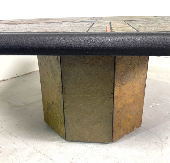 Image 1 of Paul Kingma Table basse brutaliste octogonale