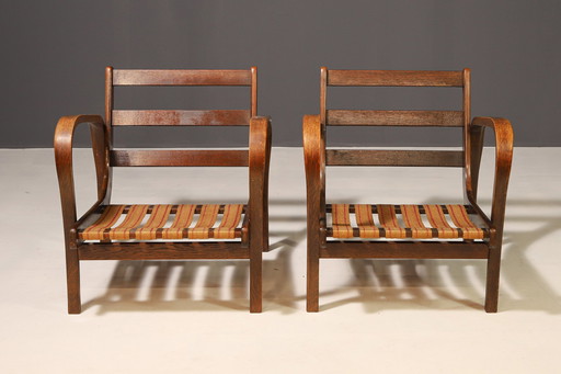 Paire de fauteuils par Karel Kozelka & Antonín Kropáček | Interier Praha, 1940S
