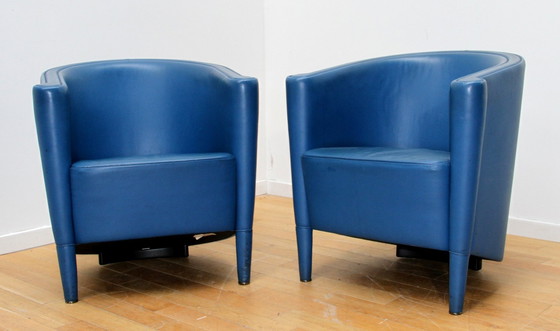 Image 1 of Paire De Fauteuils Rich, Moroso