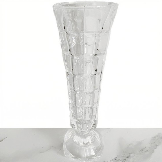 Image 1 of Vase vintage en cristal Cristal d'Arques 24% de plomb 1980