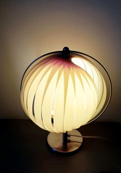 Lampe Moon Kare Jaune. Années 80