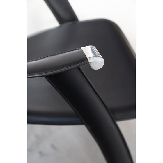 Image 1 of Fauteuil en cuir vintage Stine Line 1990