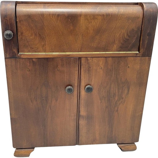 Meuble du milieu du siècle avec platine intégrée, Allemagne, années 1950