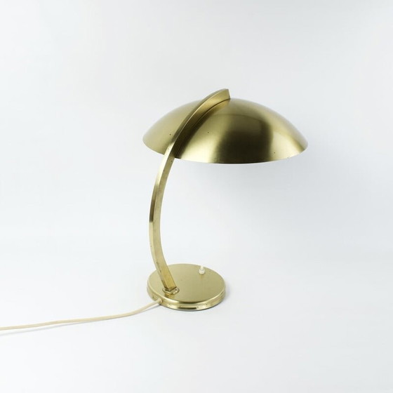 Image 1 of Lampe de bureau vintage Bauhaus en laiton par Egon Hillebrand pour Lichtenfabrik Hillebrand, Allemagne 1940