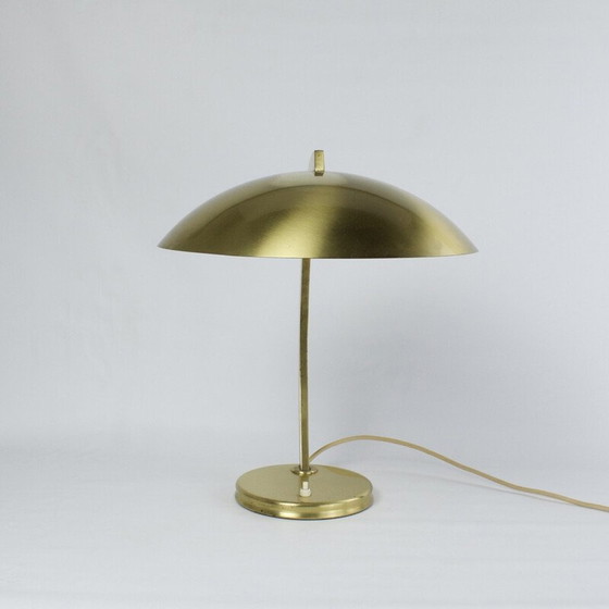Image 1 of Lampe de bureau vintage Bauhaus en laiton par Egon Hillebrand pour Lichtenfabrik Hillebrand, Allemagne 1940