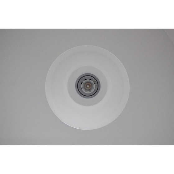 Image 1 of Lampe suspendue vintage en plastique et chrome par Harvey Guzzini pour Meblo, Italie 1970