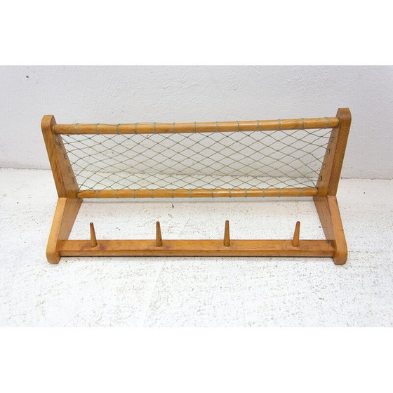 Image 1 of Etagère murale vintage en bois de hêtre par Krásná Jizba, Tchécoslovaquie 1960