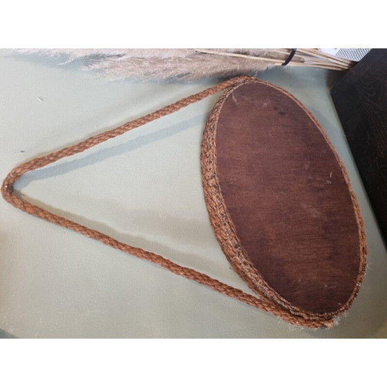 Image 1 of Miroir vintage en corde, 1960