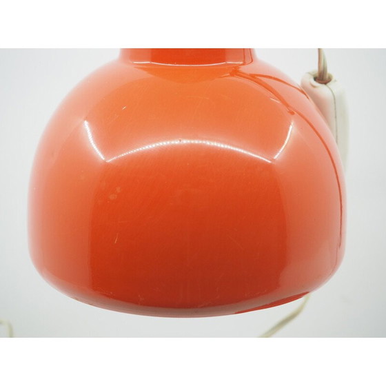 Image 1 of Lampe de table rouge vintage, Tchécoslovaquie