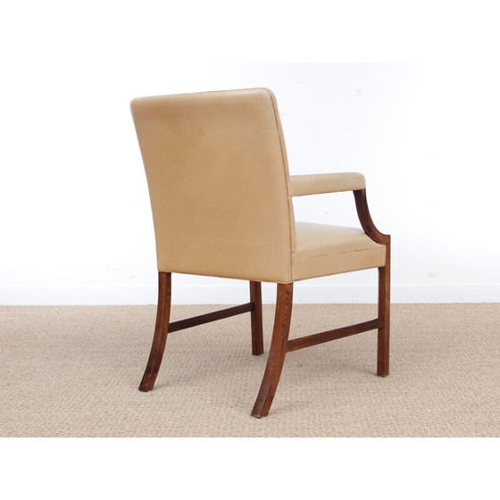 Image 1 of Fauteuil scandinave en bois de rose par Ole Wansher - années 1940