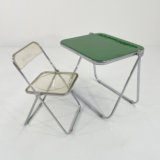 Image 1 of Bureau pliant en platine vert par Giancarlo Piretti pour Anonima Castelli, 1970S