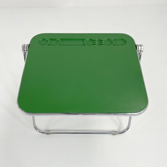 Image 1 of Bureau pliant en platine vert par Giancarlo Piretti pour Anonima Castelli, 1970S