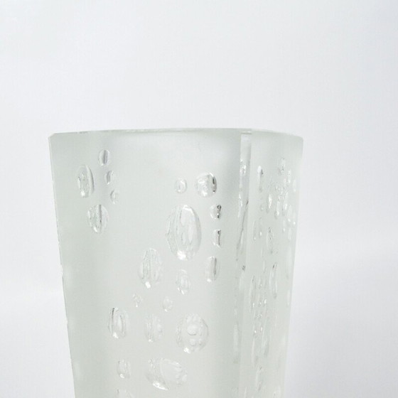 Image 1 of Vase en verre vintage Pologne 1970