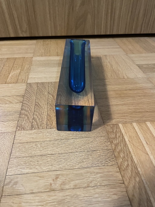 Vase Designer Sommerso Par Flavio Poli