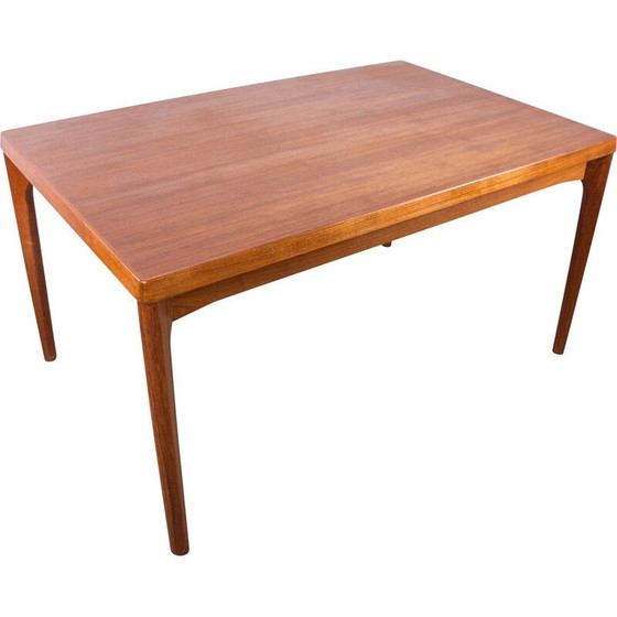 Image 1 of Table de salle à manger extensible en teck par Henning Kjaernulf pour Vejle Stole, Danemark 1960