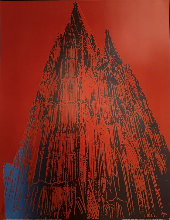 Image 1 of Andy Warhol : "Cathédrale de Cologne (rouge), 1985".