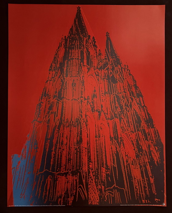 Image 1 of Andy Warhol : "Cathédrale de Cologne (rouge), 1985".