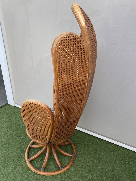 Image 1 of Chaise à main en rotin vintage