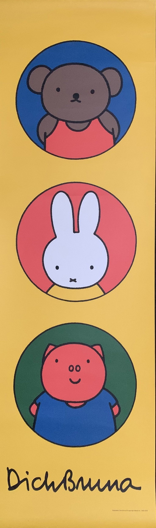 Dick Bruna : "Miffy And Others" Signé et imprimé. Grand format.