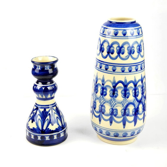 Image 1 of Vase rustique vintage en céramique pour Kll Karl Louis Lehmann, Allemagne années 1950