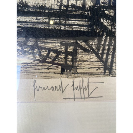 Image 1 of Lithographie vintage "Dans les montagnes" de Bernard Buffet, 1990